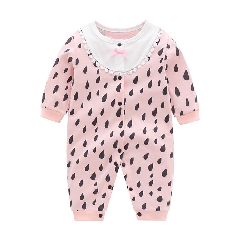 Macacão de bebê roupas de verão outubro março menina bebê puro algodão macacão estilo fino recém-nascido 6 meses roupas