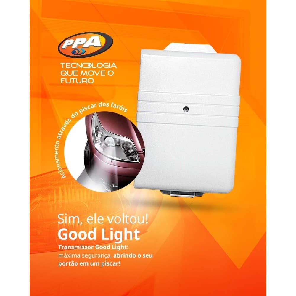 GOOD LIGHT PLUS PPA CONTROLE REMOTO TX CAR 433MHZ