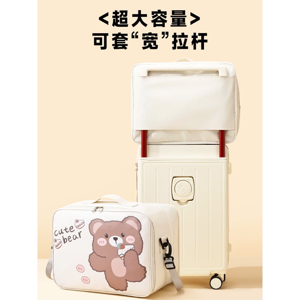 Bolsa de viagem de embarque, grande capacidade, curta distância, bagagem, estudante, fofa, viagem de negócios, carrinho