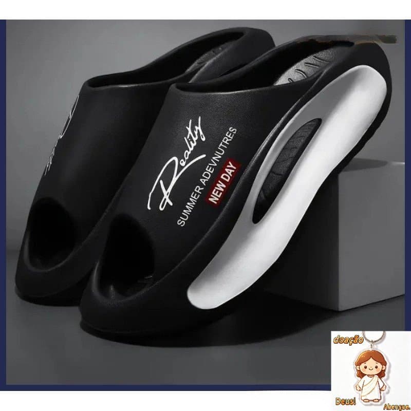 Chinelos Antiderrapantes de Moda Masculina e Feminina, Chinelos de Casal em EVA, 2 Cores, Tamanhos 36-45