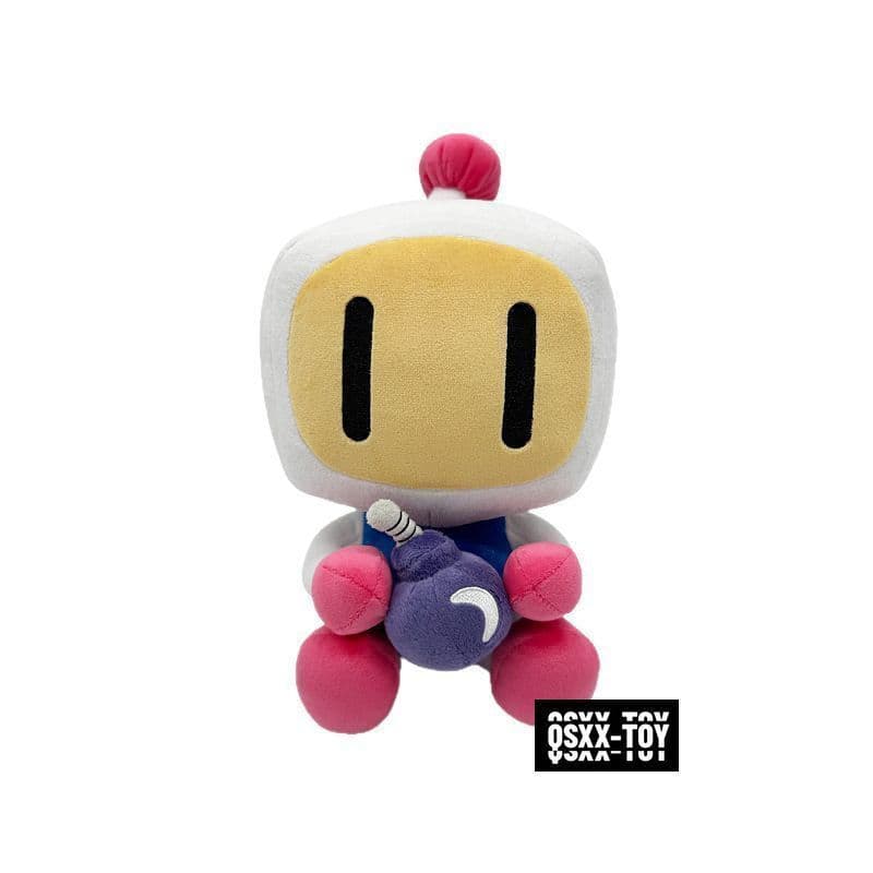 Bomberman Squishy Stuffed Animal 14 + Almofada De Pelúcia Para Decoração De Casa