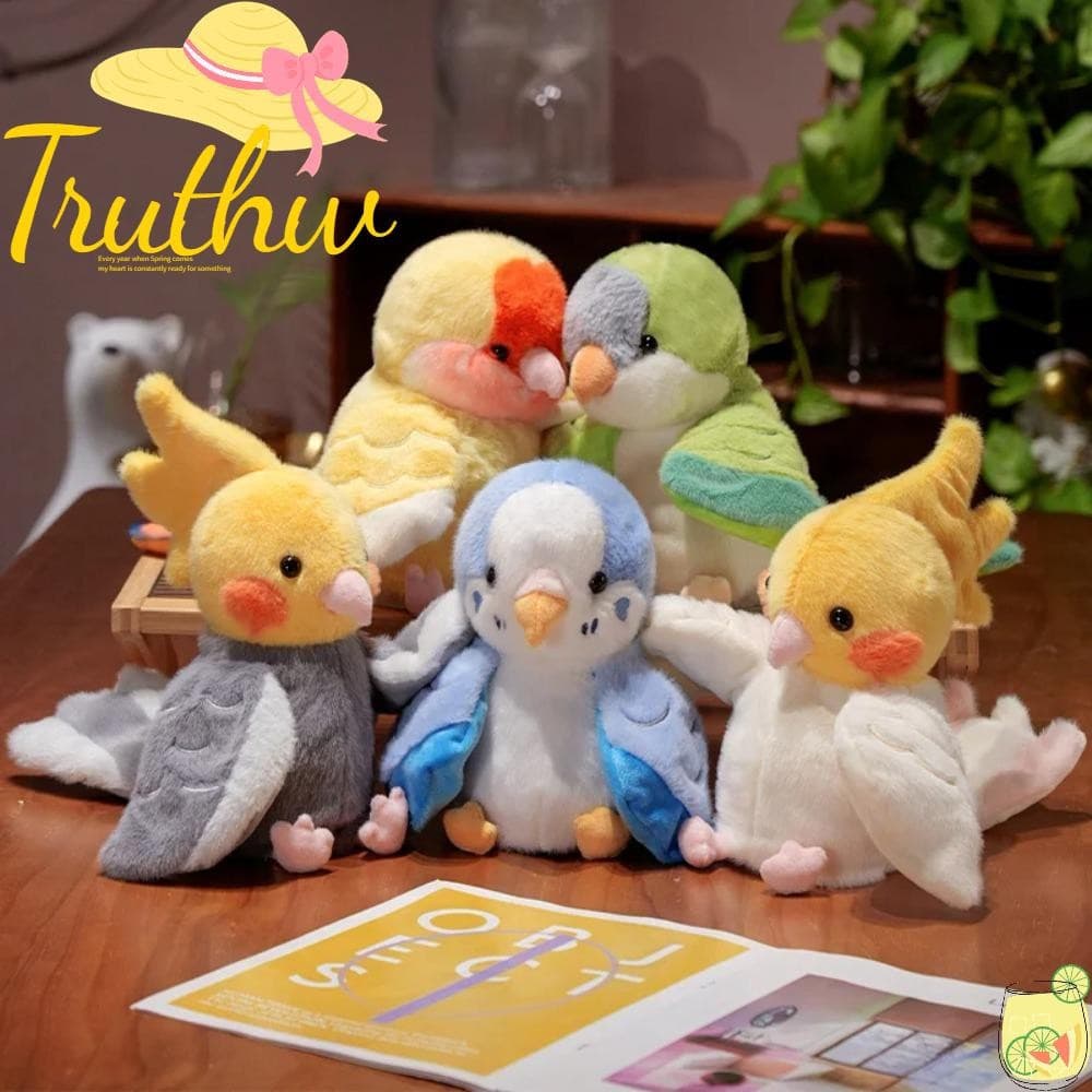 TRUTHW Fantoche De Mão De Pelúcia , Boneca Cosplay De Periquito De Pássaro , Monge 20cm Adereços De Jogo De Calopsita Cr