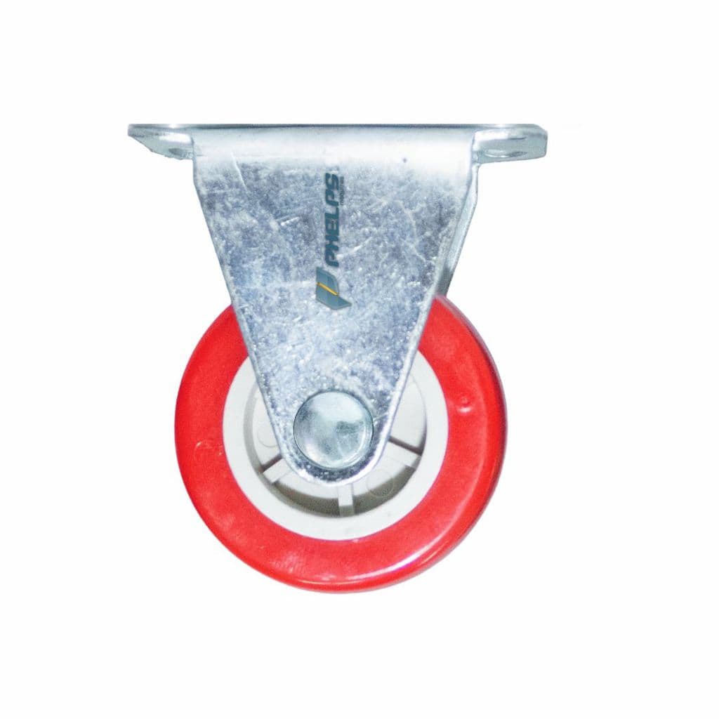 Rodinhas Para Moveis PVC 40mm 1 1/2" Fixo Anti-Risco 40kg
