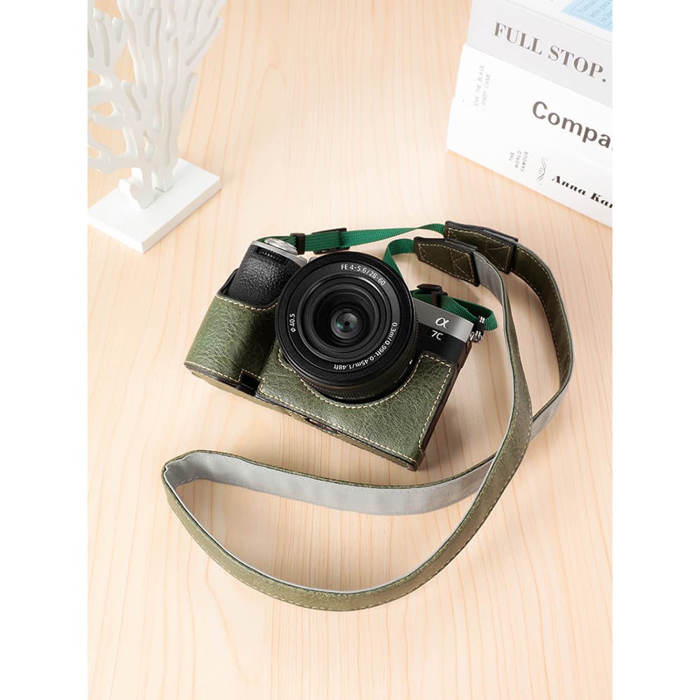 Tesouro de qualidade adequado para Sony a7c2 A7CR bolsa para câmera A7C a7c2 Base capa de couro capa protetora para câme