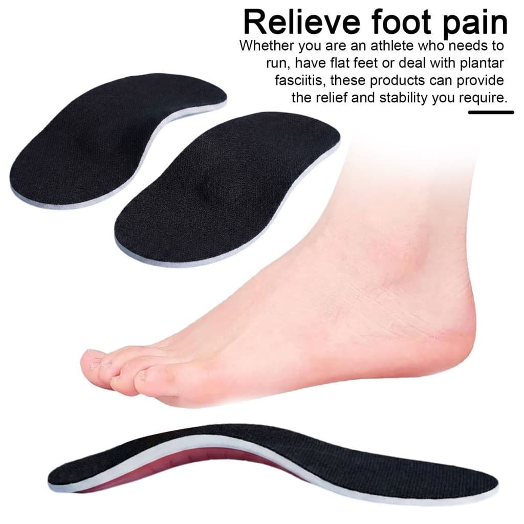 Supportive Foot Insoles Athletic Sports 1 Pair Arch Support for Flat Feet Eva Full-length Orthotic Shoe Inserts Cushion