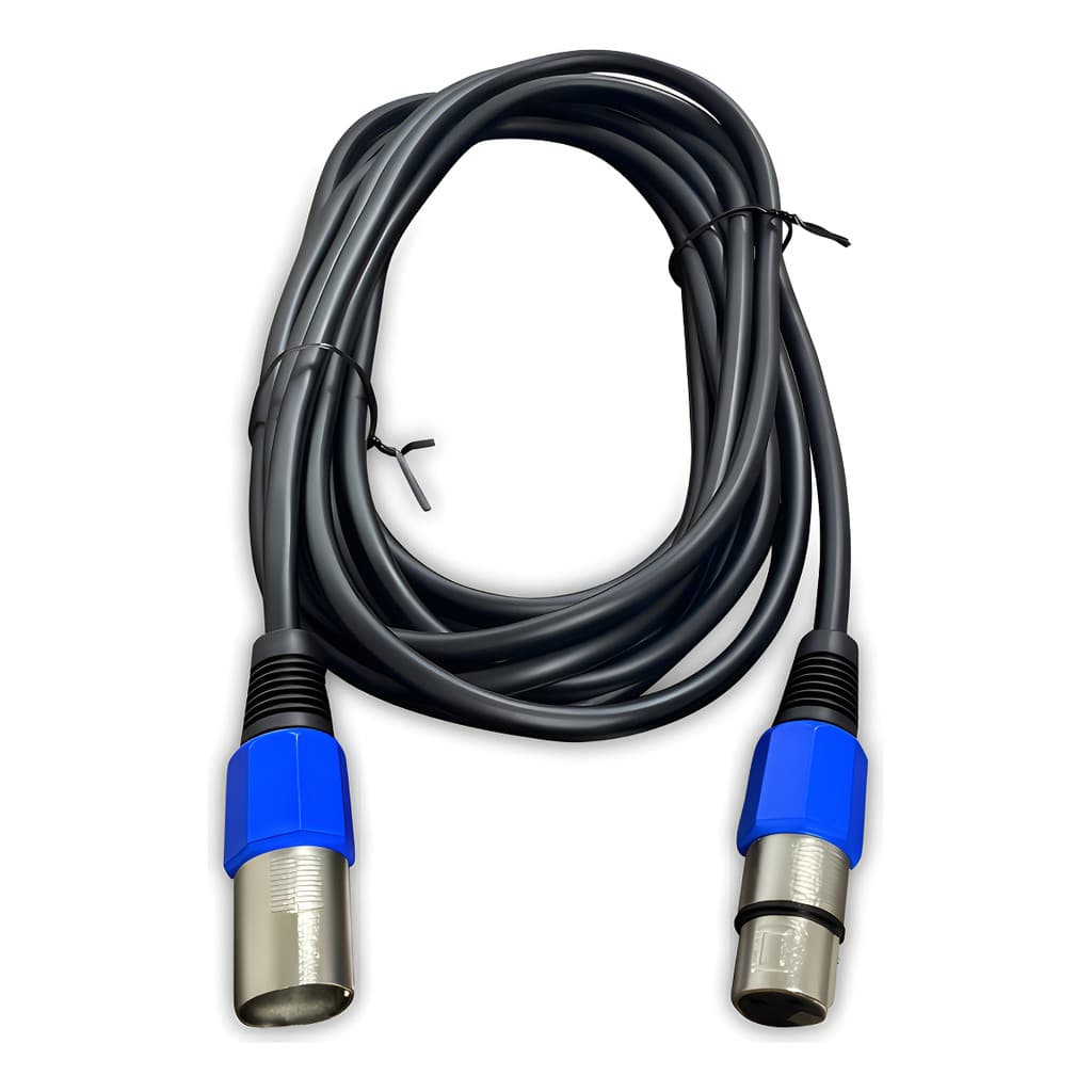 Cabo Microfone Xlr (canon) Macho E Femea Balanceado 2 Metros