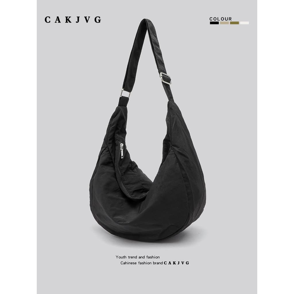 CAKJVG Versão coreana unissex ultraleve esportiva de grande capacidade à prova d'água bolsa de bolinho de Nylon bolsa me