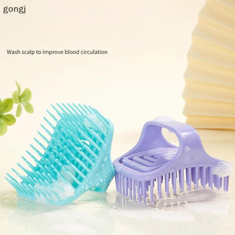 [gongj] Shampoo Massageador De Cabelo Para Couro Cabeludo , Massagem , Escova De Banho , Ferramenta De Cuidados