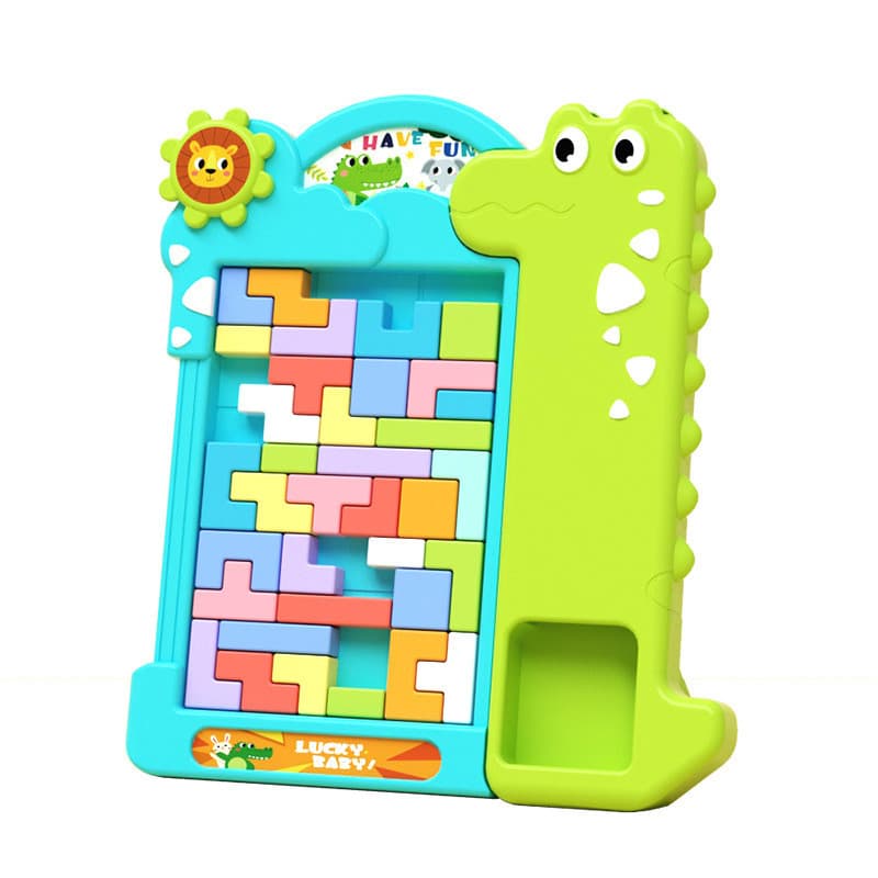 0706 Tetris Blocos de Construção Quebra-cabeça Brinquedos Crianças 3 a 6 Anos de Idade Pensamento Treinamento Meninos Me