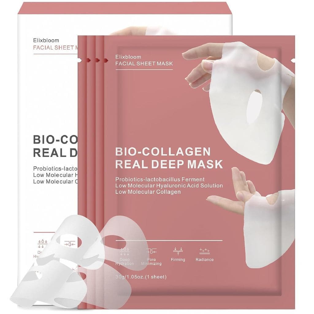 Máscara Facial de Bio-Colágeno, Máscara Noturna de Colágeno Realmente Hidratante, Cuidados com a Pele, Máscaras Faciais