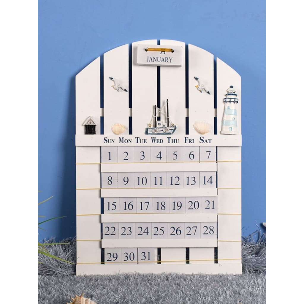 DIY calendário artesanal criativo decoração de casa calendário perpétuo calendário de parede sala estar quarto das crian