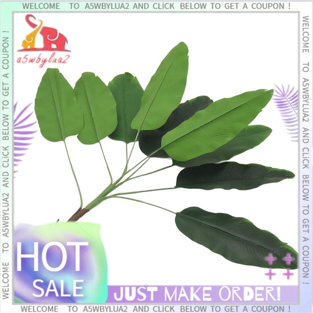 Plantas Artificiais Folhas Tropicais Bananeira Falso Palmeira Folha De Planta Falsas Interior Fora Jardim Decoração De C