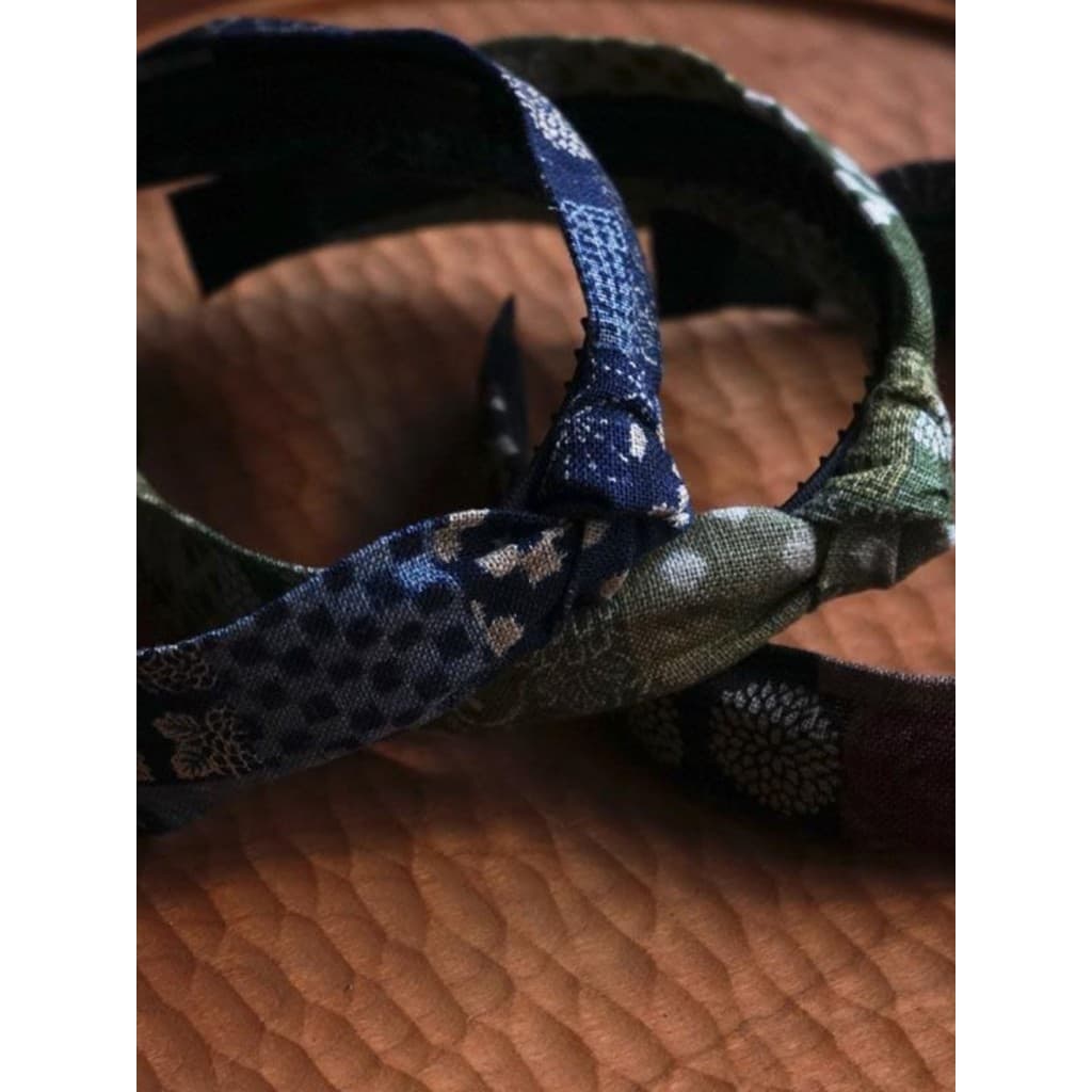 Novas senhoras tecido atado bandana feminino all-match Outing simples fino borda estreita all-match cocar cabelo