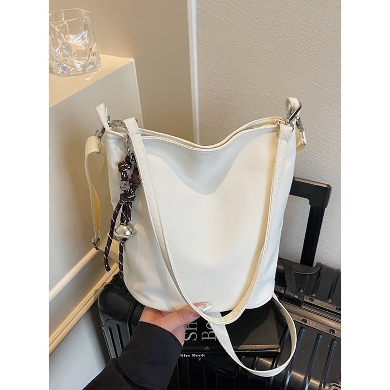 Moda cor sólida simples balde saco feminino axilas novo estilo coreano nicho Casual bolsa de ombro textura bolsa