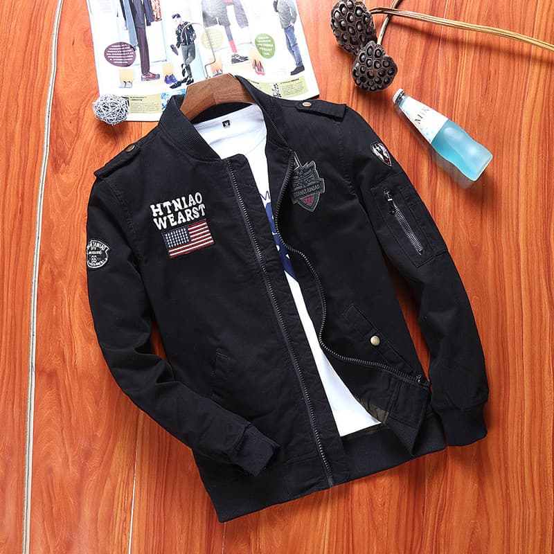 Jaqueta masculina primavera outono 2025 novo estilo versão coreana na moda outono inverno Denim primavera Workwear jaque