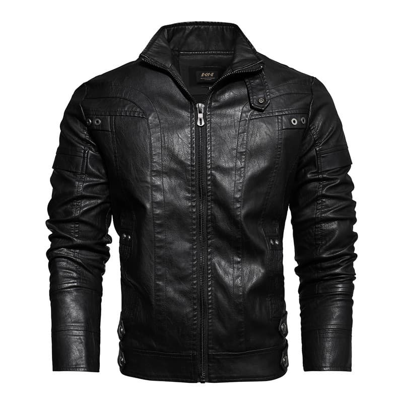 2025 outono inverno bonito jaqueta de couro Casual dos homens Harley motocicleta jaqueta de couro europeu americano gola