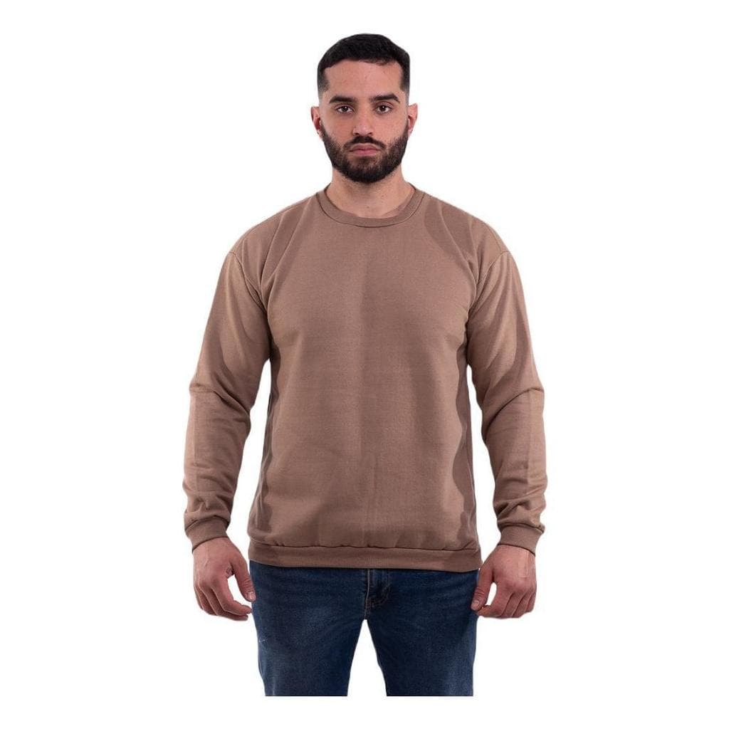 Blusa Moletom Gola Careca Casual Diversas Cores - Promoção!!