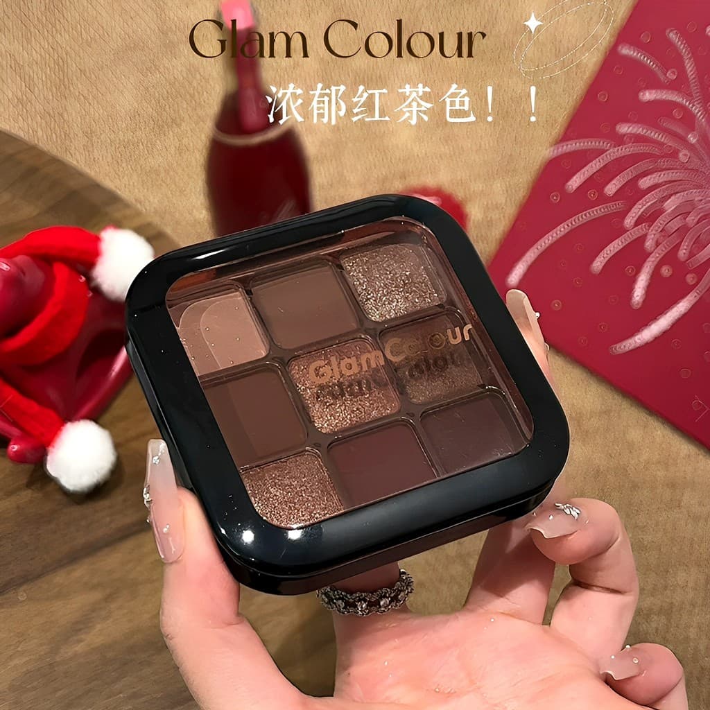 Paleta de sombras de nove cores Magic Color Uma paleta multifuncional fosca perolada Paleta multifuncional não de