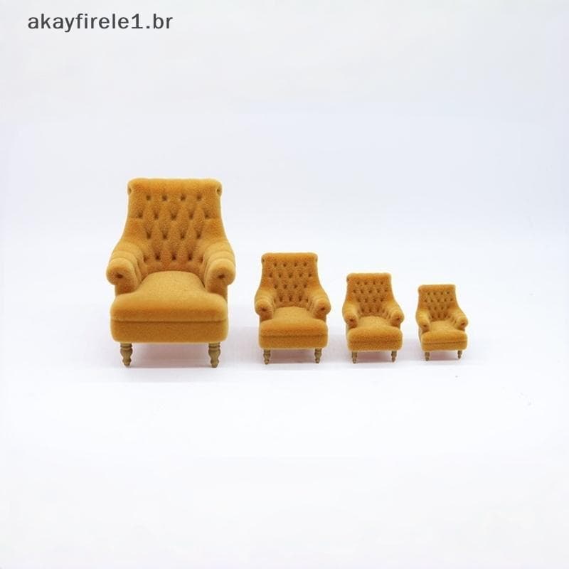 akayfirele1 Poltrona Em Miniatura 1 Unidade 112 120 125 130 Escala Sofá Único Floed Para Conjunto De Móveis Casa De Bone