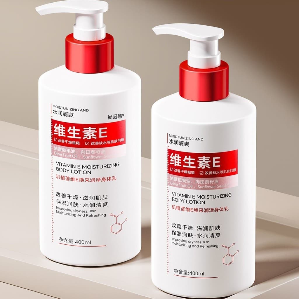 Loção de vitamina e creme hidratante vitamina VE loção hidratante hidratante creme corporal loção corporal masculino fem
