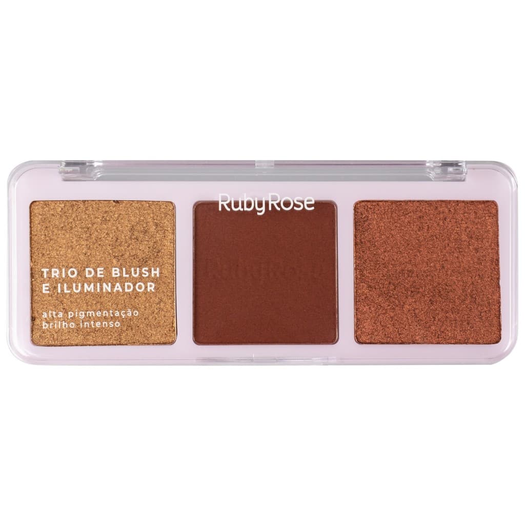 Trio De Blush E Iluminador - HBF583 - Ruby Rose
