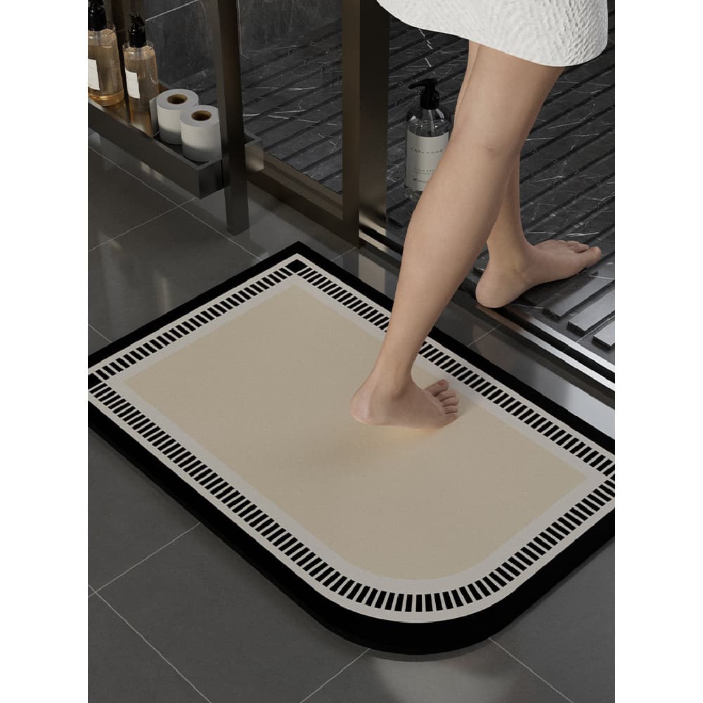 2025 novo estilo banheiro absorvente tapete de pé do banheiro porta do agregado familiar antiderrapante tapete de porta