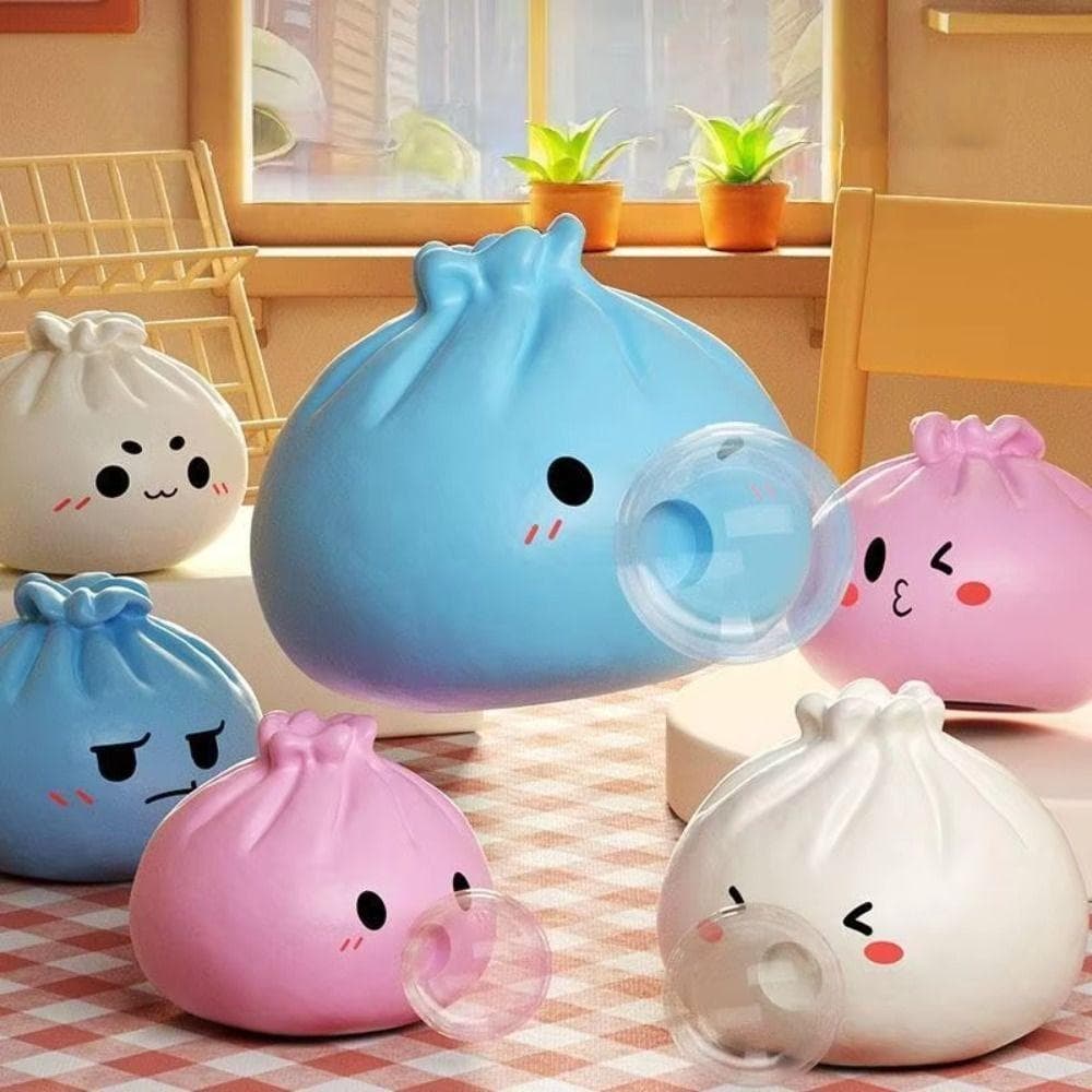 Bubble Bun Fidget Toy , Brinquedo De Pão De Bolha Colorido De Recuperação Lenta Mole Macio Com Brilho