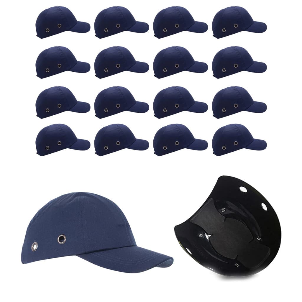 Bone com Capacete EPI Kit 16 Uni Obra Seguranca do Trabalho Casquete Conserto Construcao Oficina Resistente Protecao