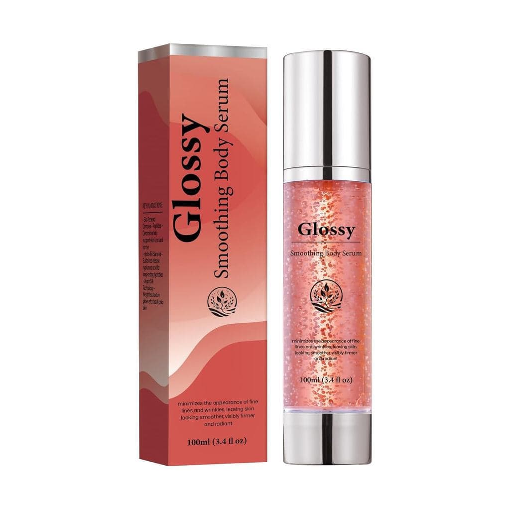 Sérum Corporal Anti-Rugas e Firmador Glossy - 100ml | ÁcidoHialurônico,VitaminaE,Glicerina,ManteigaDeKarité,Peptídeos,An