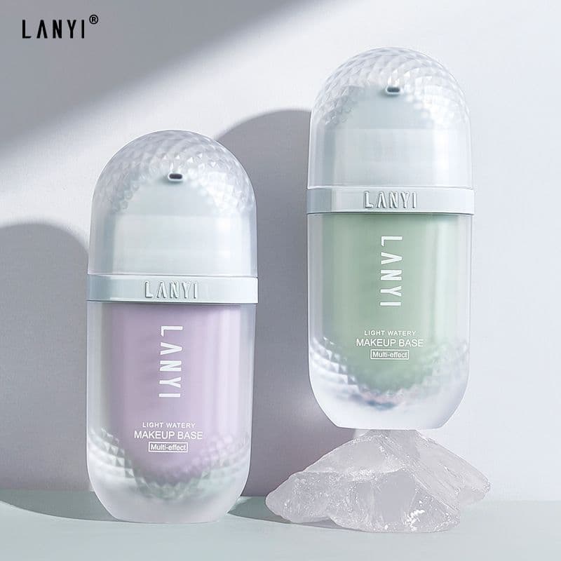 Base de Maquiagem Hidratante e Iluminadora Lan Yi para Mulheres, Hidratante, Disfarçante, Iluminadora, 3 em 1, Controle