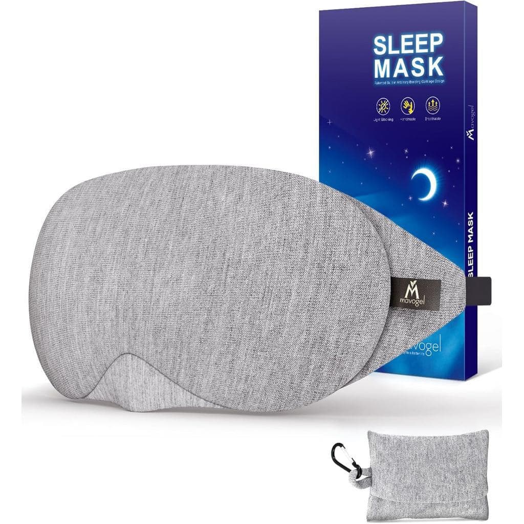 Máscara de Olhos para Dormir em Algodão Storage/Toner Mavogel - Design atualizado, bom efeito de bloqueio de luz, equipa