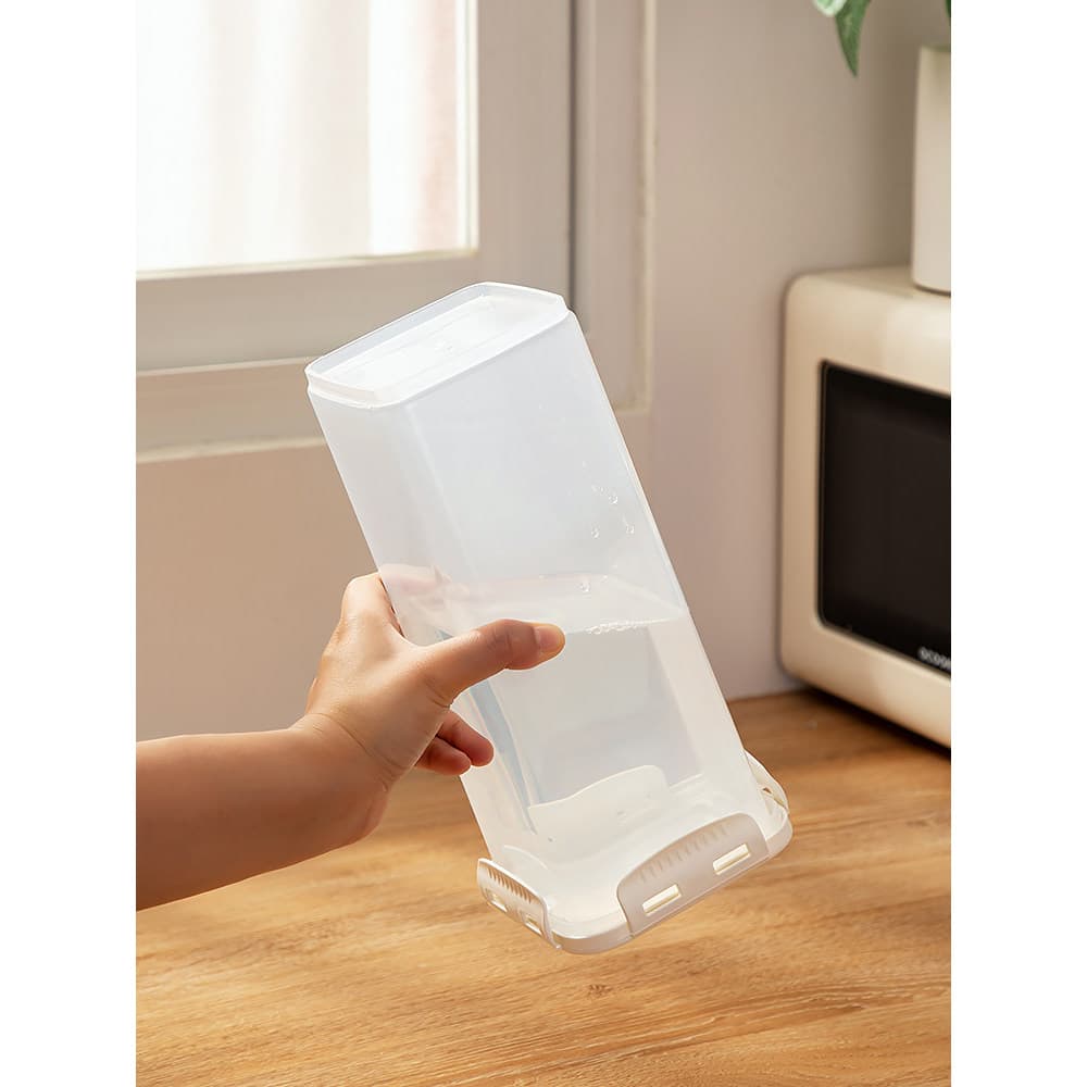 Caixa de armazenamento multigrãos selada, caixa de armazenamento transparente de plástico para alimentos, leite em pó, l