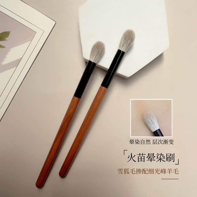 Cangzhou neve raposa lã chama mancha escova sombra colorida nariz sombra contorno destacando brilho Animal cabelo maquia