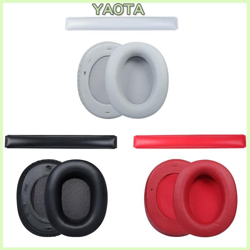 Yao Almofada Couro Earpads Para Feixe Cabeça forEdifier W800BT Fone Ouvido Earmuffs Espuma Memória Cobre A