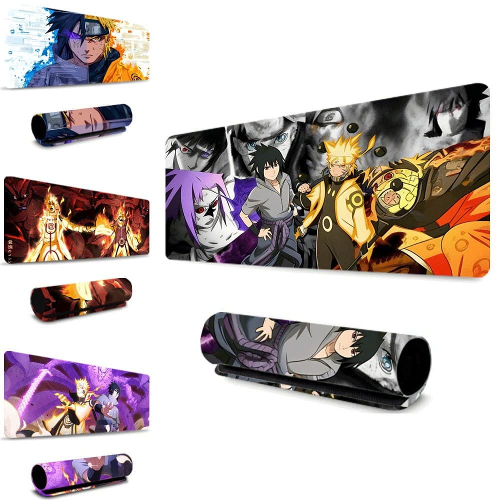 Grande Naruto Sharingan Ninja Símbolo Mouse Pad Base Antiderrapante Tapete De Jogos De Alta Precisão PC Notebook