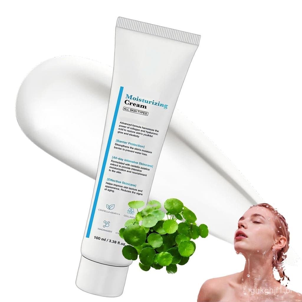 Creme hidratante rejuvenescedor contendo colágeno, extrato de centopéia asiática e ácido hialurônico. | Hidratante facia