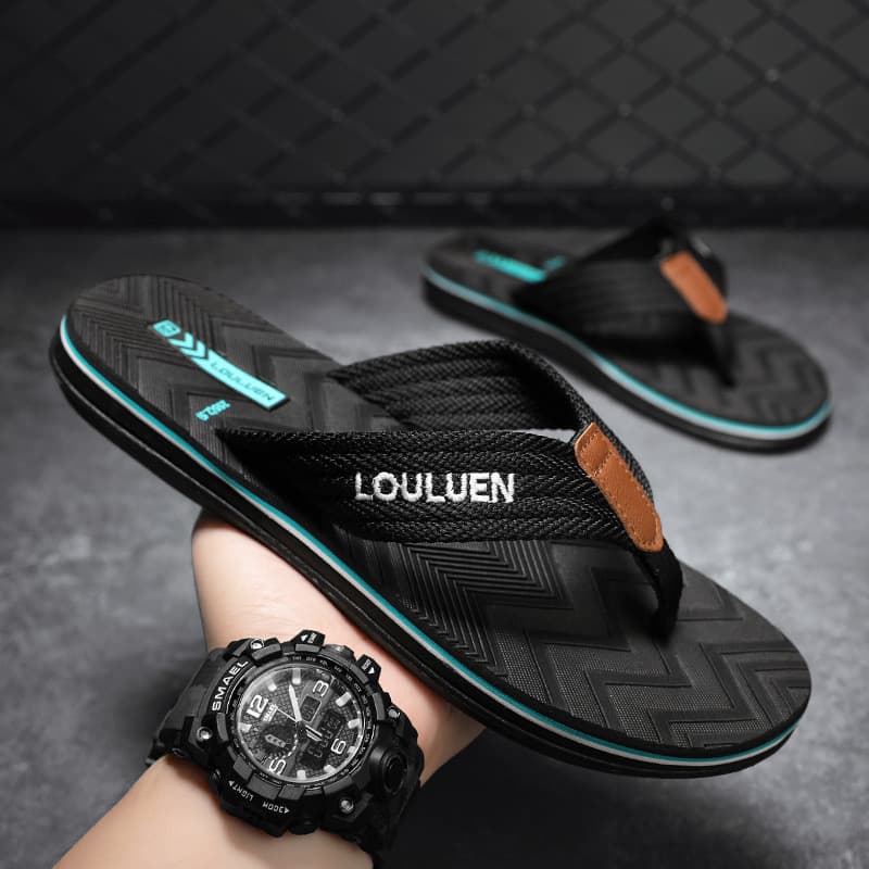 Cross-Border verão novo estilo Flip-Flops masculino antiderrapante exterior Wear eva sandálias de praia Slipp