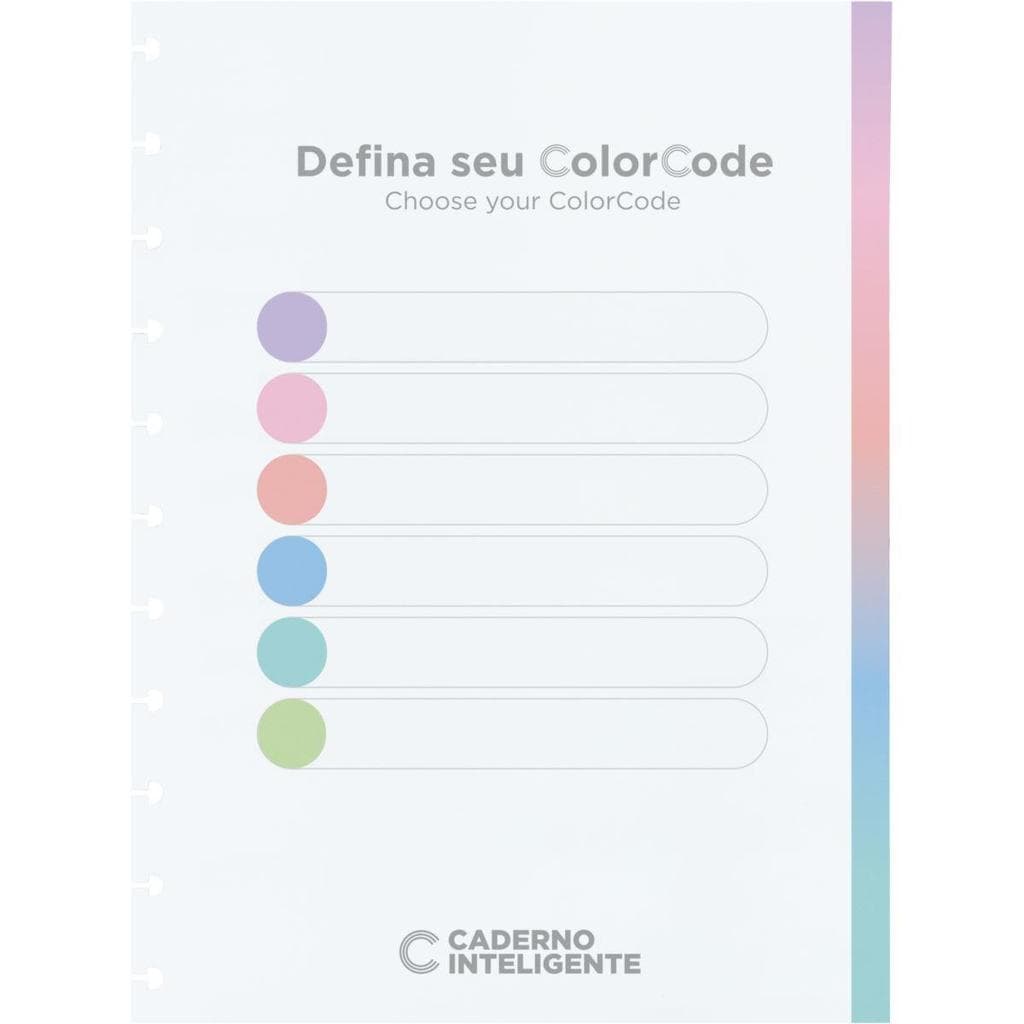Caderno Inteligente Refil Grande Colorcode 90 g 60 fls. - Caderno Inteligente