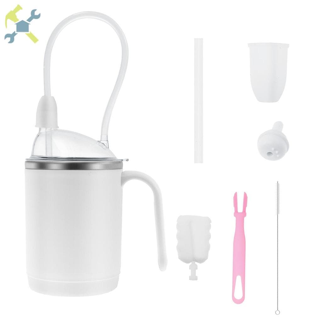 Copo Com Canudinho Para Adultos À Prova De Vazamento , Prático , Derramamento , Versátil , Sem Caneca De Alimentação Alç