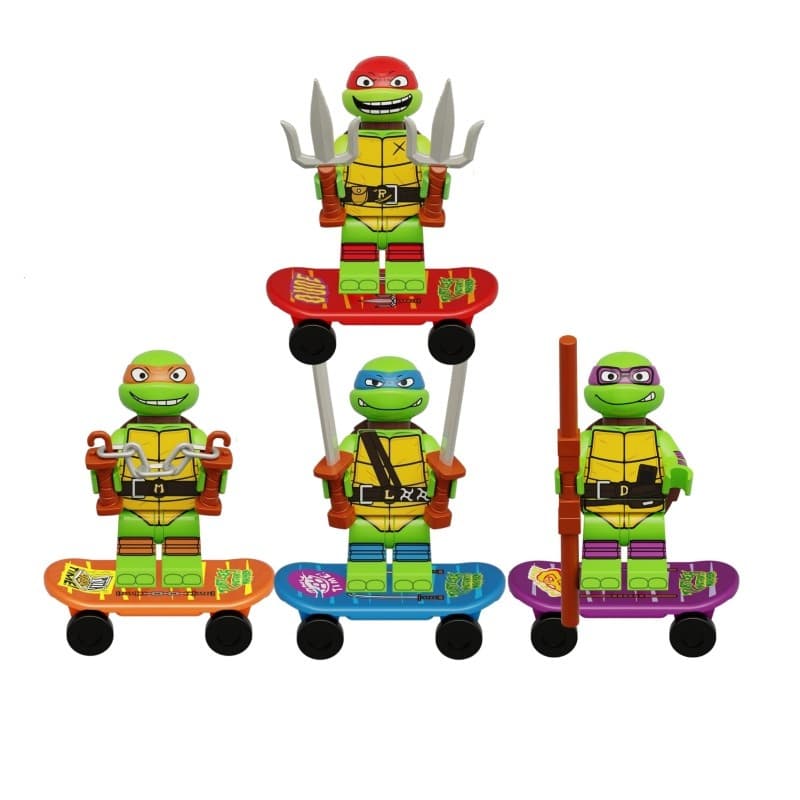 DIY Jogo e Anime K2129-K2132 Ornamentos de Carro com Minifiguras Montadas - Presentes de Aniversário e Colecionáveis par