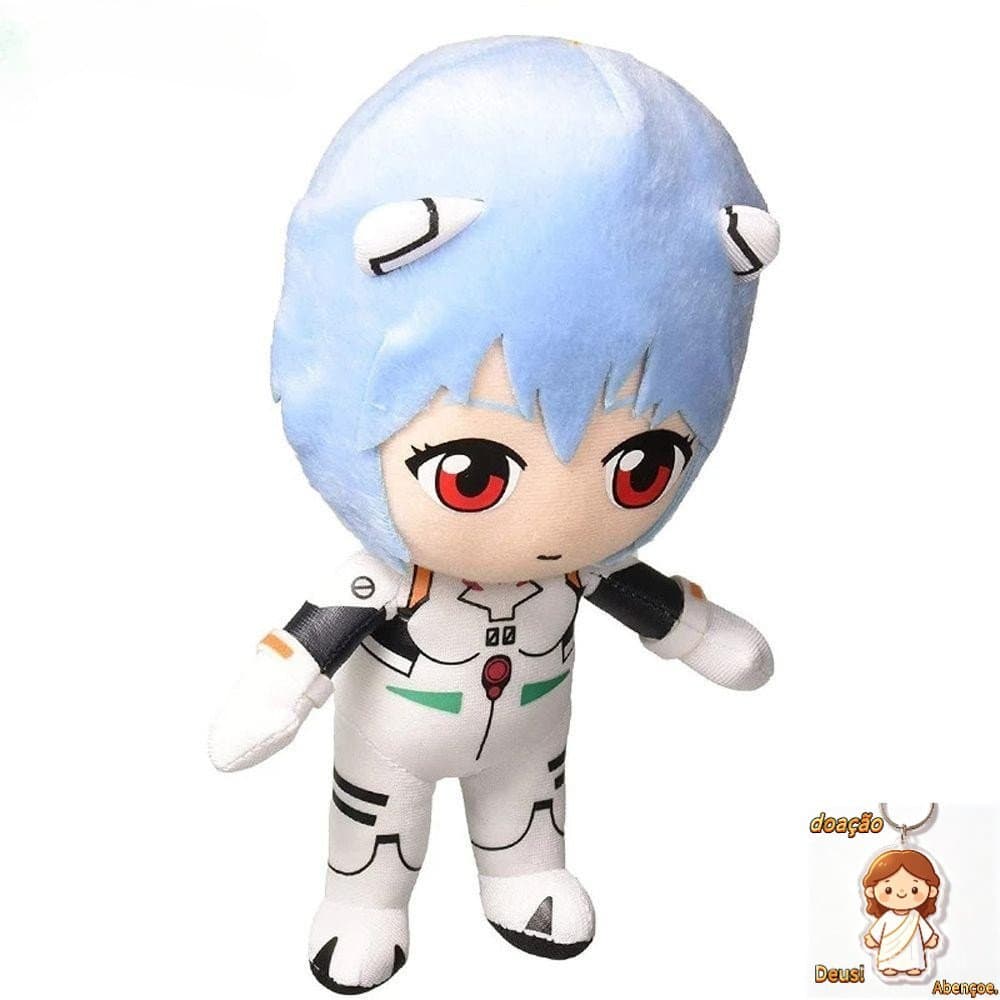 Brinquedos de Pelúcia FUHUI Evangelion Presente de Natal Kawaii Rei Princesa Almofada 20CM Ayanami Rei 6NPO