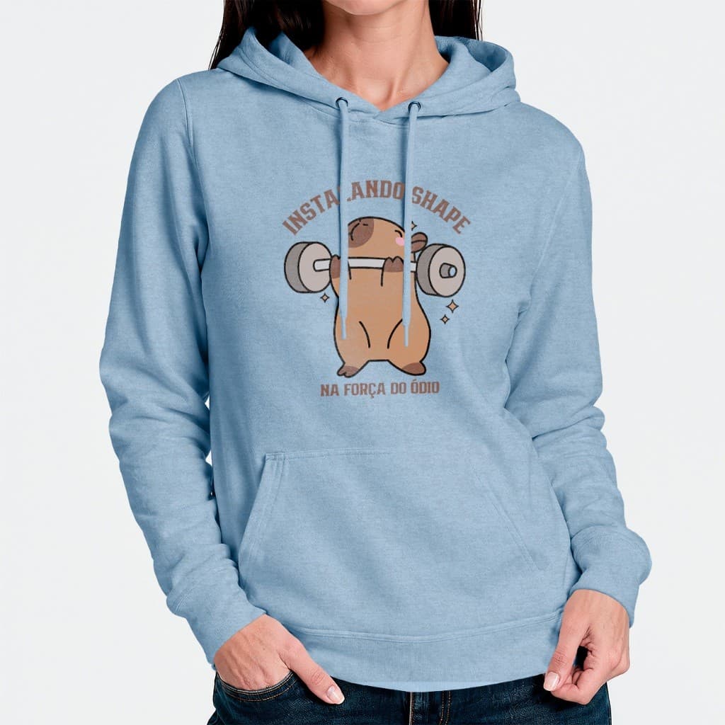 Blusa de Frio Moletom Canguru com Bolso Frontal Várias Cores