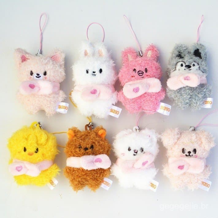 Stray Kids SKZOO Chaveiro De Pelúcia Brinquedo Pingente De Estilo Coreano , Presente De Coleção De Fãs-Bang Chan , Felix