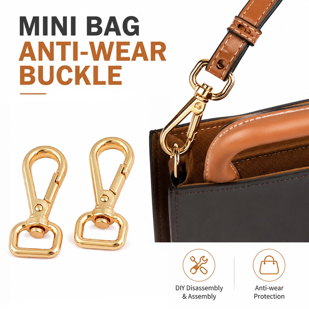EverToner Gancho Giratório Dourado Com Fecho Lagosta Para Substituição De Alça De Bolsa 14mm 17mm Hardware DIY
