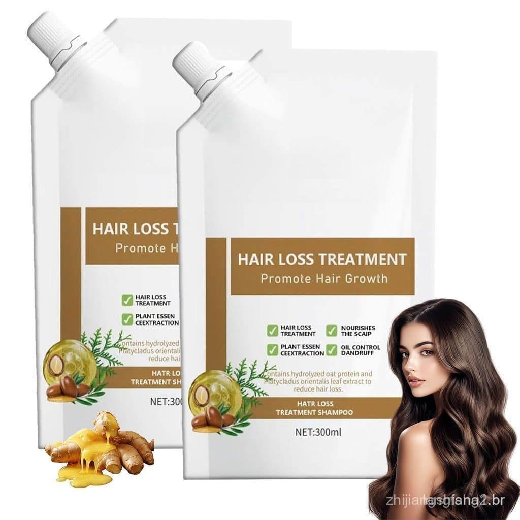 Shampoo Anti-Queda 300ML - Especialmente desenvolvido para mulheres que sofrem de queda de cabelo, este shampoo é rico e