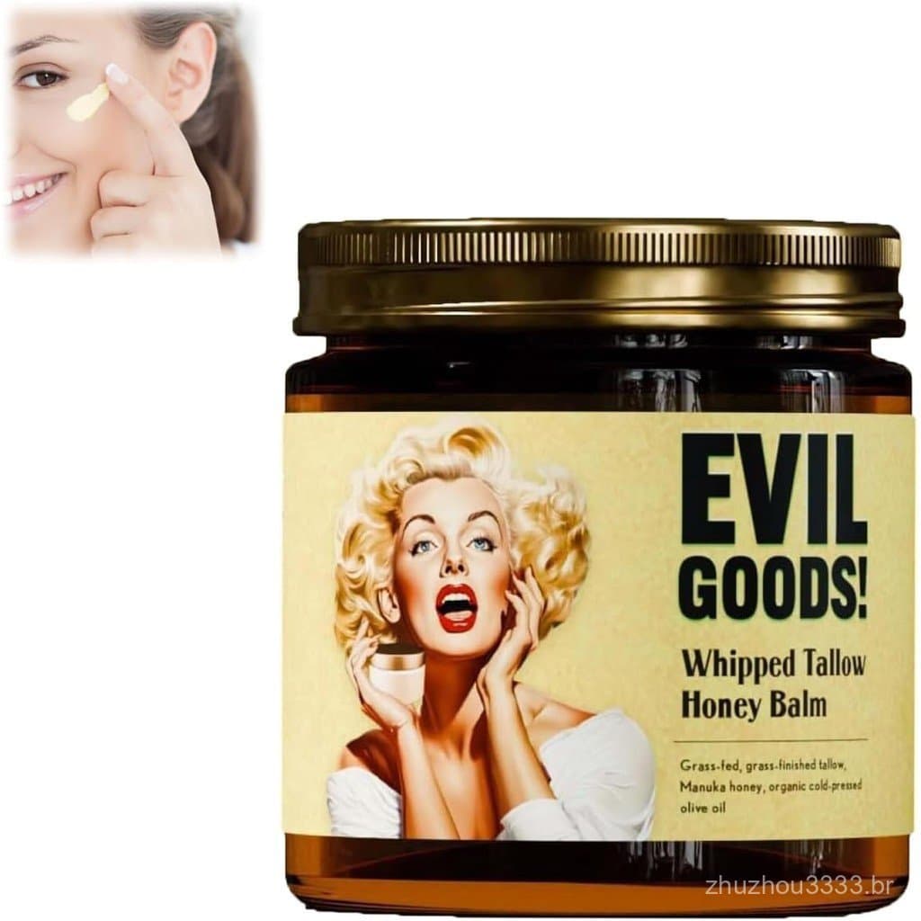 Sebo de bovino, produtos para cuidados com a pele à base de sebo de bovino, creme hidratante de sebo de bovino com mel,