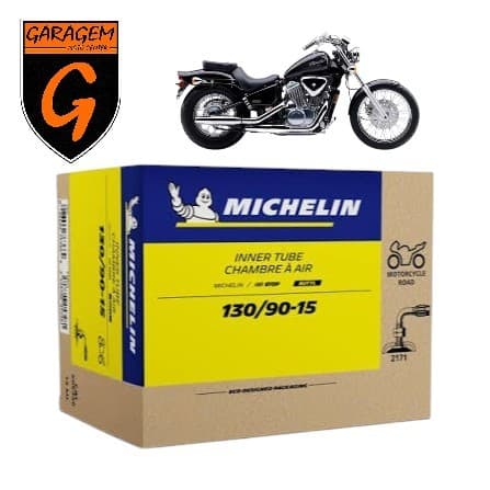 Câmara de Ar Michelin 130/90-15 Butyl Bico Torto TR87 Original Inner Tube