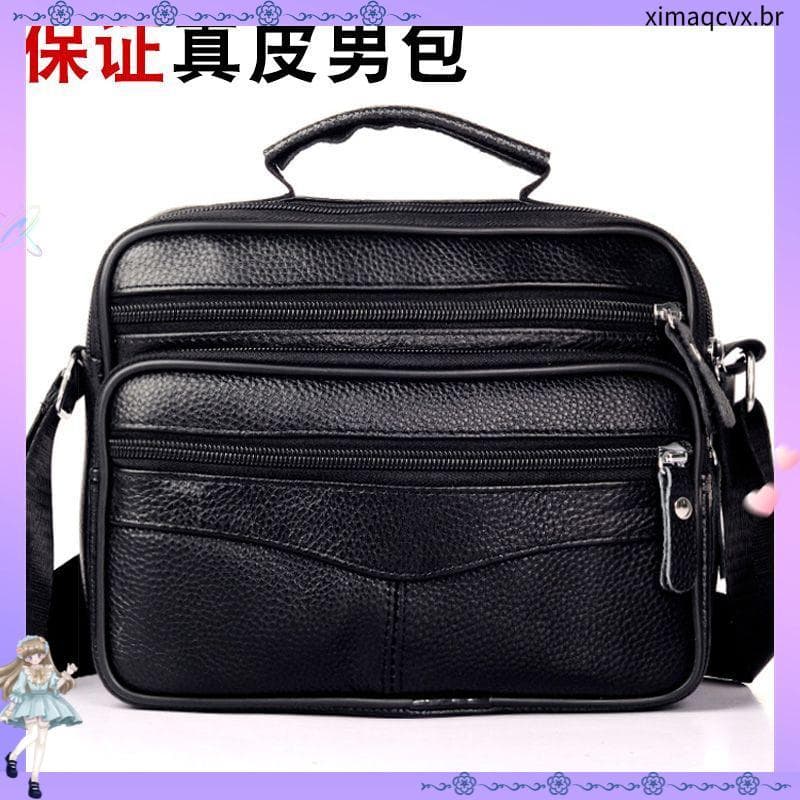 3045 Coleção de pessoas Bolsa masculina de couro genuíno Pasta de negócios de grande capacidade Mochila masculina Bolsa