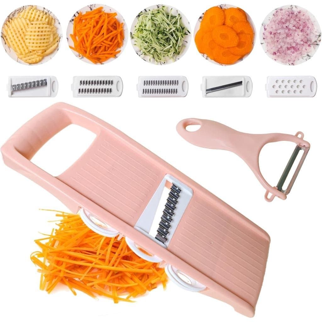 Cortador Multifuncional 7 em 1 para Cozinha, Triturador de Batata/Queijo/Verduras/Cenoura/Pepino, Cortador de Legumes, M