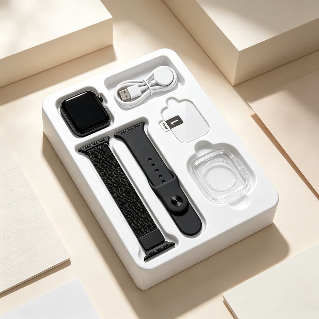 Novo Smartwatch Watch 10 Mini com Chamada Bluetooth HD, Calculadora, Medição de Pressão e À Prova d'Água